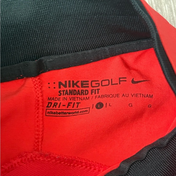 Nike Golf Red and Black Dri-FIT Jacket - Picture 4 of 4